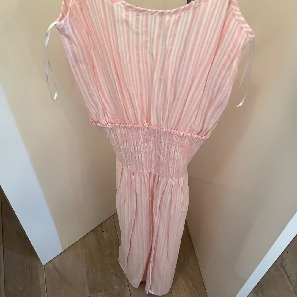 Skylar and Madison Sleeveless Ruffle Pink Dress